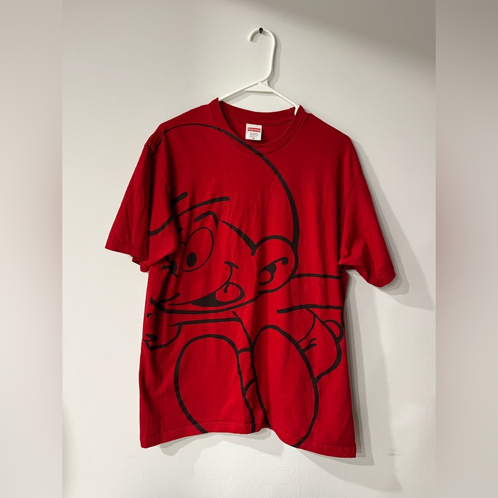 Supreme red Smurfs tee medium